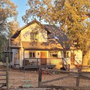 Creekside Mountain Home with private waterfall & farm near Lassen Burney Shasta