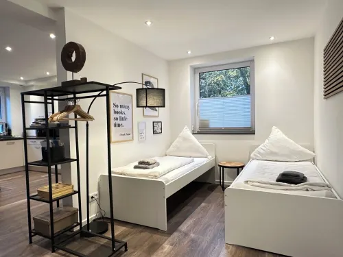 Elegant new building between Hamburg & Lübeck, Baltic Sea with parking lot in Reinfeld