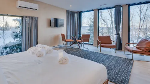 Bel Air Tremblant MINI ANTARCTICA : 1 LIT KING, JACUZZI, SAUNA - Chalets
