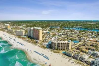 Breathtaking Views! 1 Br Gulf Front Condo w/2 Pools on Relaxing East Side of PCB Hotels in Lower Grand Lagoon
