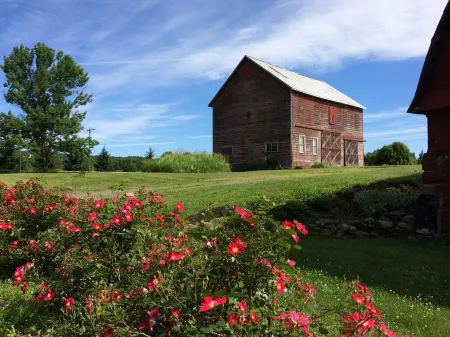 A Cozy Farmstead Cottage Amidst Two Barns in Hudson Valley
