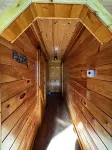 Beautiful cabin with fireplace and wrap around porch and private upstair balcony