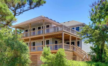 Sanderling Home in Duck 🦆 : Sound views/ 4min walk to the Beach & Pool