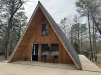 Coyote Creek A-Frame Cabin with Firepit, Nature Trail, Games, Outside Activities