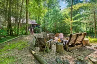 Secluded Cabin by Big Creek with Hot Tub - Cozy Rustic Retreat