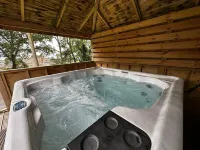 Serene Watermouth Cabin Retreat With Hot Tub & Stunning Coastal Views