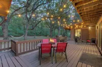 Spacious A-Frame sleeps 25 on 5 wooded acres with a private fishing pond