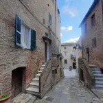 Old town, apartment with large kitchen