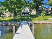 Pewaukee Lakefront Retreat: Pontoon+Jet Ski Available: Private Pier: Sleeps 8 Hotels in Pewaukee