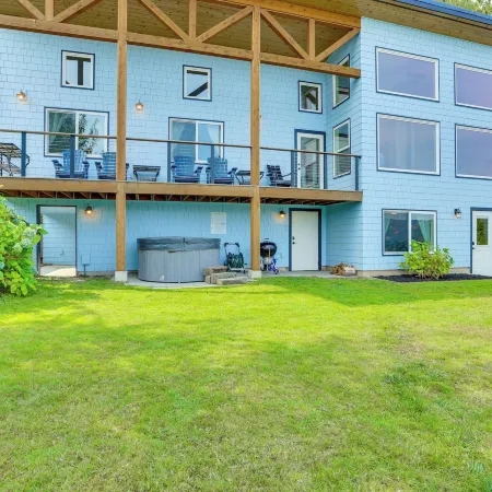 Lake Whatcom House w/ Boat Dock + Mountain View!