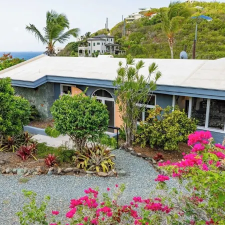 Private Pool overlooking ocean, large deck on Estate Property.  Great Privacy.