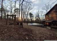 Three Bears Pet-friendly Cabin With Heated Pool Near Hochatown Mountain Views Sleeps 10 - 4-Star