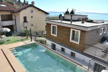 North House with Pool and Lake View