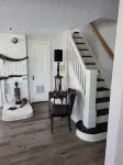 Charming Riverhead home with large outdoor patio & backyard  firepit