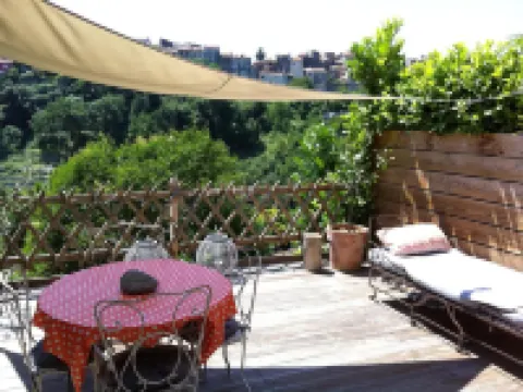 VILLA, 55 m2, BIOT, 4 / 6Pers, south-facing wooden terrace, swimming pool in private domain Hotels in Biot
