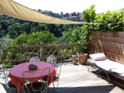 VILLA, 55 m2, BIOT, 4 / 6Pers, south-facing wooden terrace, swimming pool in private domain