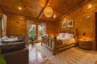 Amber Acres Lodge; Spacious Log Cabin with Mountain Views and Lake Access