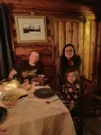 Laughing Bear Log Cabin, historical, sleeps 8, full kitchen, 2 dining areas!!