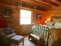 Rare private cabin retreat surrounded by 1700 acres of woods, yet close to town.