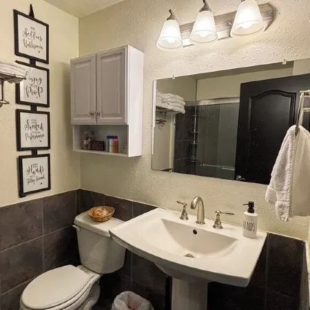 Spacious Open Living Space in This Beautiful Mother-in-Law Basement Apartment