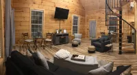 New! Cozy 6 Guest Cabin in Damascus, VA---Close  to Creeper Trial! Pet Friendly