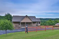 Enjoy Connecting Around the Fire Pit As Well As the View and the Hot Tub