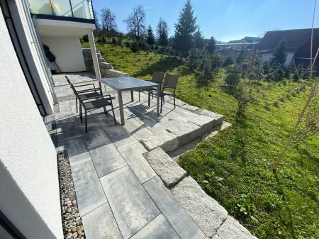 Ferienwohnung in Ravensburg, Neubau, Ruhig, in der Natur, Barrierefrei, Terrasse