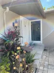 Marco Island private tropical gem of a home with large oasis style pool lanai.