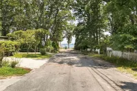 Stylish Patio and Firepit - Serene Beach Cottage Retreat