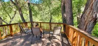 Private Wooded Nature and Jacuzzi Tub - Charming Log Cabin Hotels in Glendale