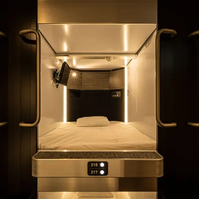 Capsule Plus Yokohama Sauna & Capsule Hotels near MARK IS Minatomirai