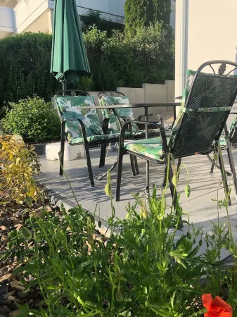 Vacation apartment with distant views and sunset from your own terrace.