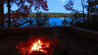 High end cozy retreat ideal for large families with wood stove & large firepit