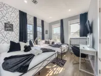 Stylish Secret: 1 FREE parking + walk to train & Redbull Arena, Sleep8, 20%OFF Hotels in Harrison