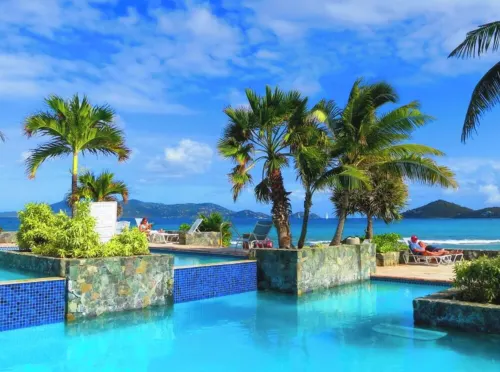 Beautiful Beachfront Villa Located Directly on Sapphire Beach.