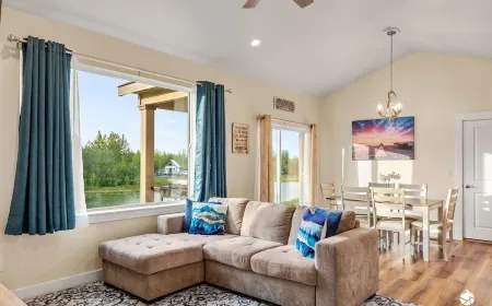 Lake house with stunning sunsets! Отели в г. Биг Лейк