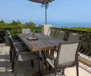 Villa Odyssée, panoramic view over the bays of St Tropez