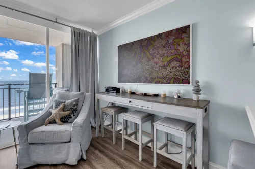 Scenic Views from the Balcony at Ocean Forest Plaza Condos - Homestays
