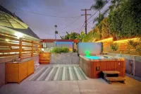 Family-friendly summer vacation home with big hot tub 2 blocks from beach. - Hot Tub