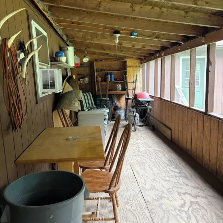 Cozy cabin nestled the woods