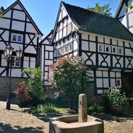 Fünf Giebel Eck in der Freiheit am Ruhrtalradweg
