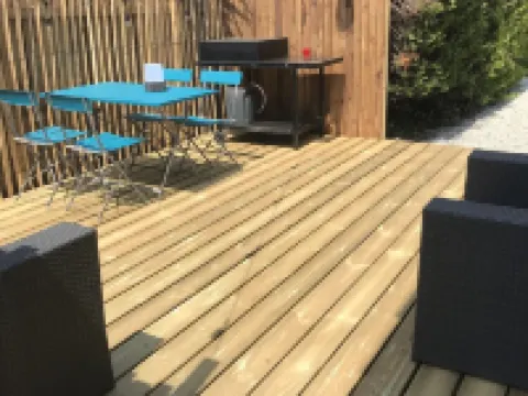 Cosy semi-detached house, terrace 800m from the swimming pool Hotels in Lanton