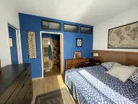 A large terrace overlooking the sea