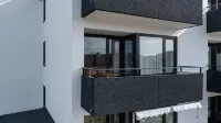 Modern apartment near the beach with beach chair
