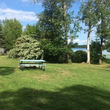Ferguson Farmhouses on Oak Lake with 176 feet of shoreline in Kerrick Minnesota.