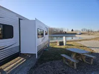 lakefront 2 bedroom rv at Whispering meadows at patoka lake