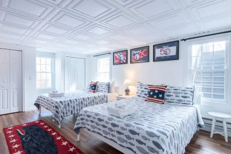 Game Room and Rooftop Deck - Charming Coastal Retreat