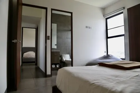 Pyramid view of Cholula! Moderno Apt c/2 BR Отели рядом с достопримечательностью «Зона археологических раскопок Чолула»