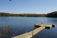 Beautiful Log Home on Quiet Private Lake