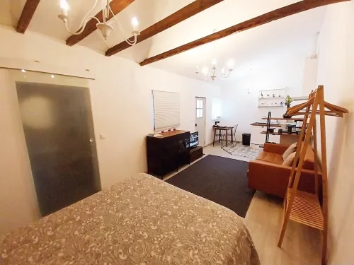 Charming Brick Wall Studio with patio in Belem